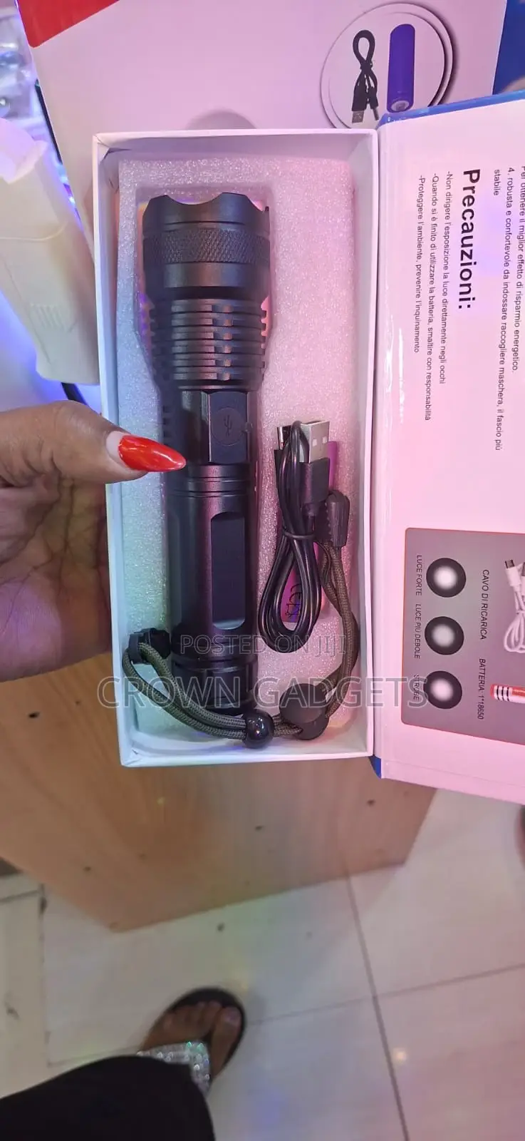 P50 Rechargeable Torch High Power Led Camping Light