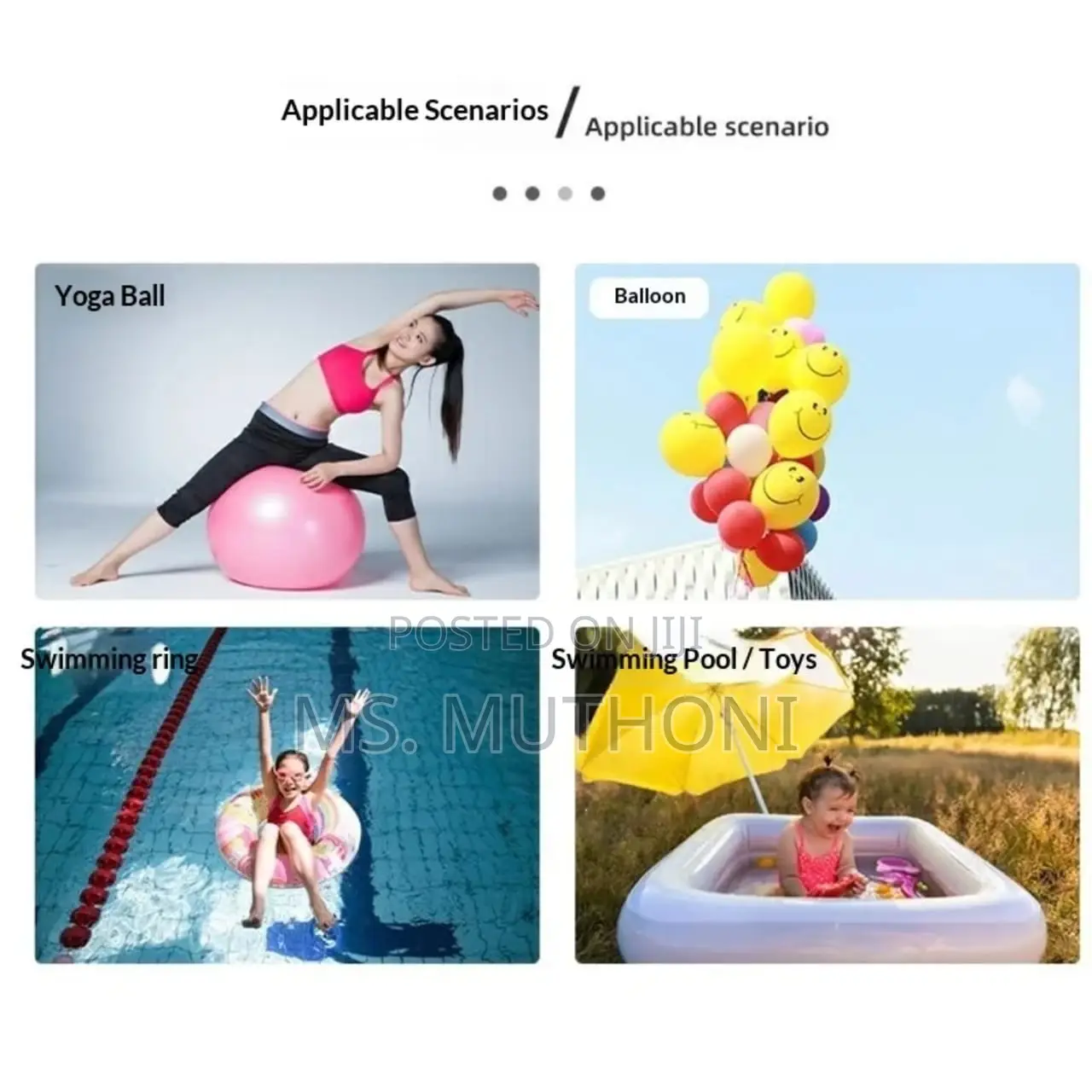 Manual Foot Pump for Beach Balls, Pool Floats, and Air Mattresses.