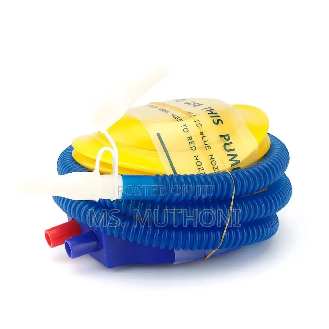 Manual Foot Pump for Beach Balls, Pool Floats, and Air Mattresses.