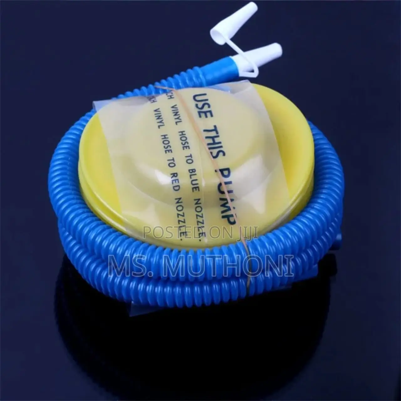 Manual Foot Pump for Beach Balls, Pool Floats, and Air Mattresses.