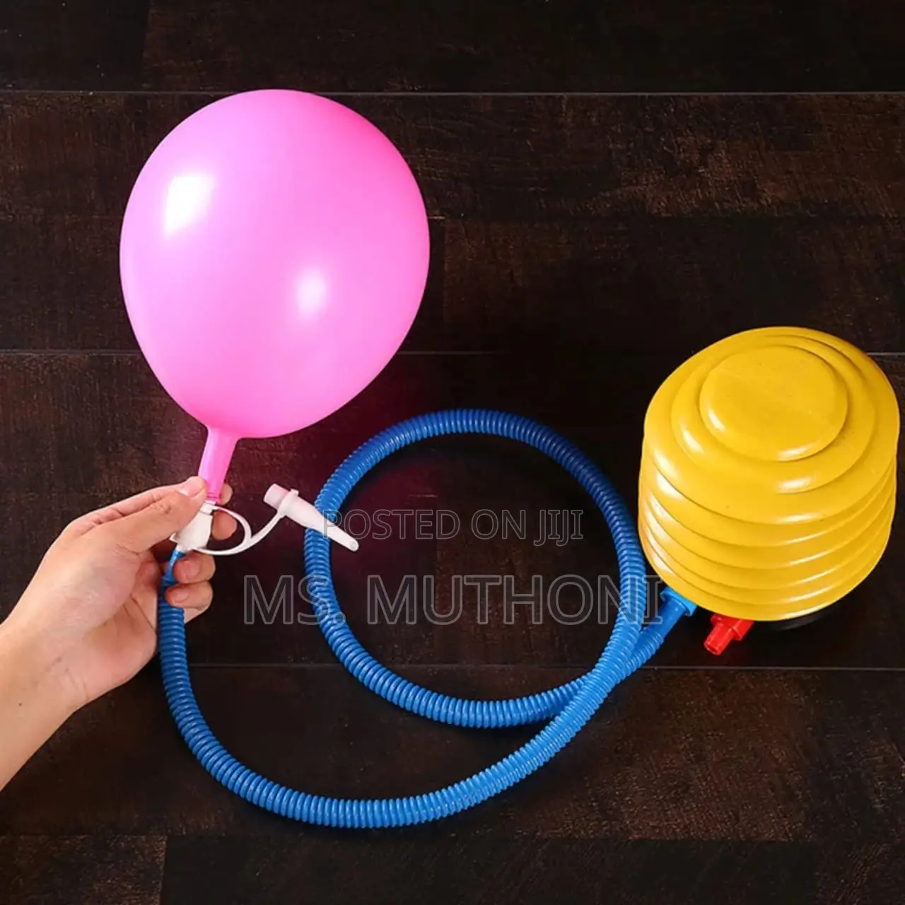 Manual Foot Pump for Beach Balls, Pool Floats, and Air Mattresses.
