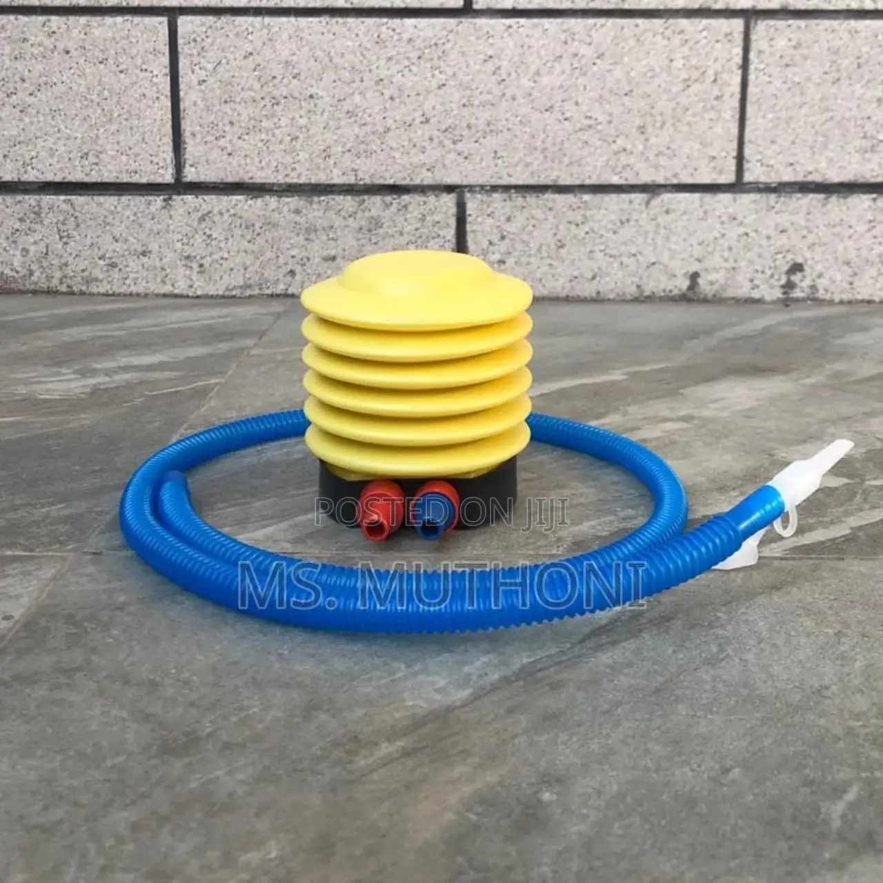 Manual Foot Pump for Beach Balls, Pool Floats, and Air Mattresses.