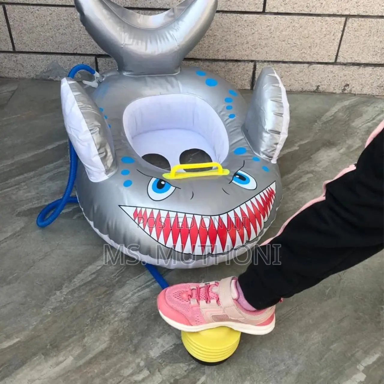 Manual Foot Pump for Beach Balls, Pool Floats, and Air Mattresses.