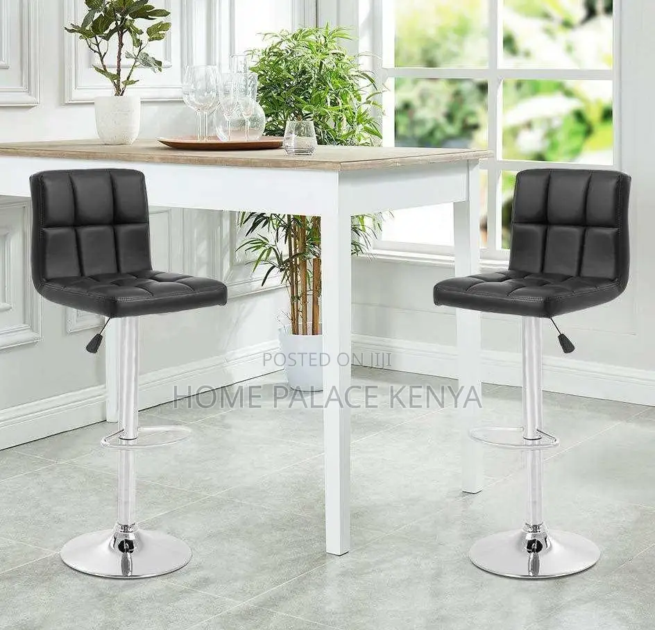 Bar Stool: Adjustable Height Bar Stool With Footrest