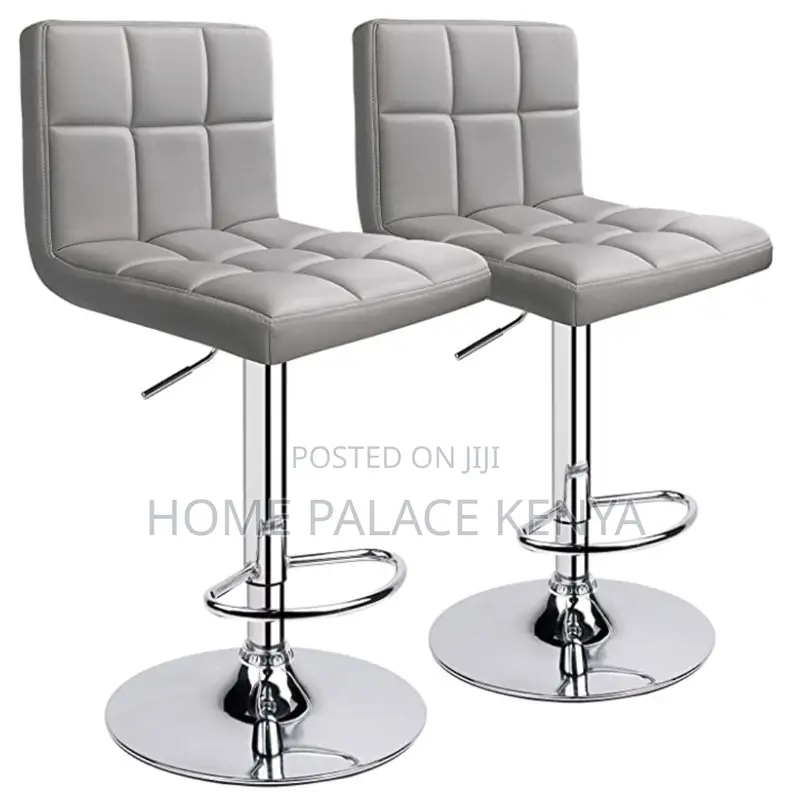 Bar Stool: Adjustable Height Bar Stool With Footrest