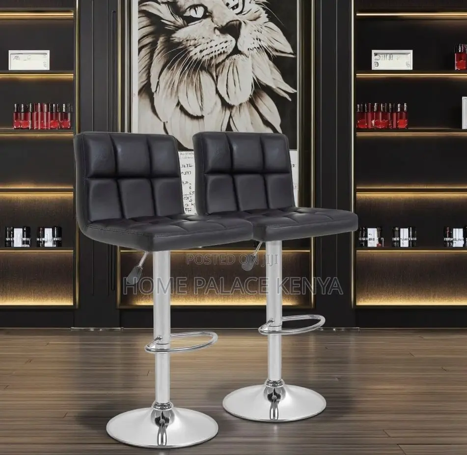 Bar Stool: Adjustable Height Bar Stool With Footrest