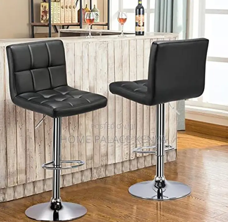 Bar Stool: Adjustable Height Bar Stool With Footrest