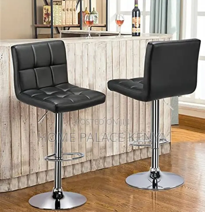 Bar Stool: Adjustable Height Bar Stool With Footrest