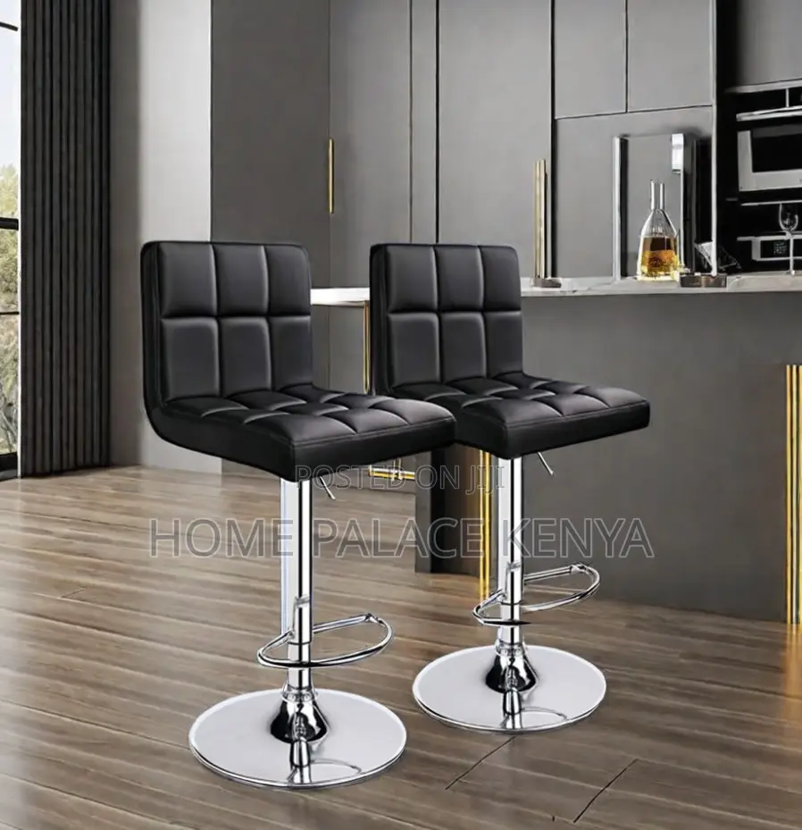 Bar Stool: Adjustable Height Bar Stool With Footrest