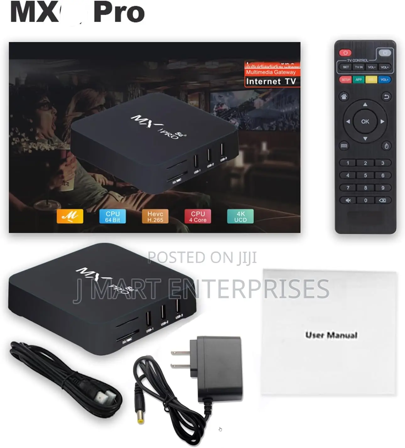 Mx Pro 5g Smart Ultra Hd Media Player Wifi 6 Bt