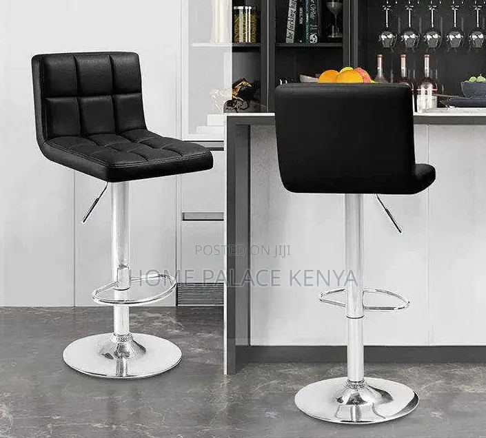 Bar Stool: Adjustable Height Bar Stool With Footrest