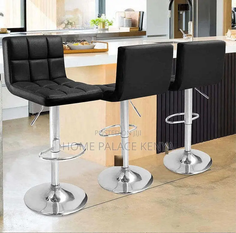 Bar Stool: Adjustable Height Bar Stool With Footrest