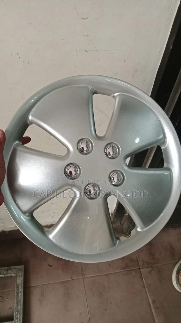 13" Silver Abs Plastic Wheel Covers Enhances Car Appearance Set of 4pc