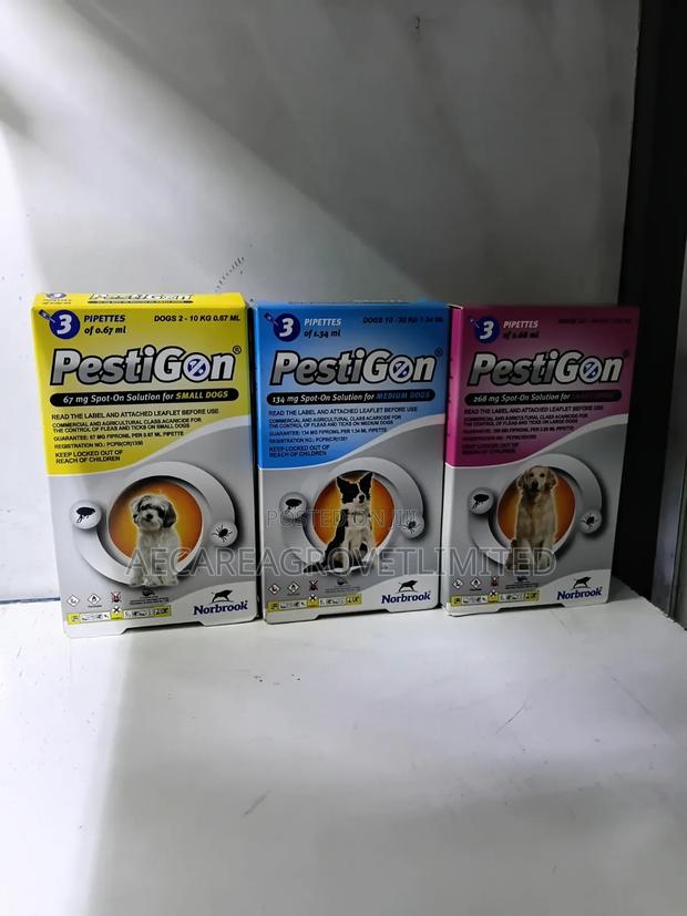 Pestigon Spot-on Pippete 0.67ml Small, 1.34ml Medium, 2.68ml Large Dog - thumbnail 4