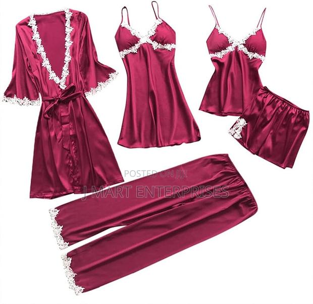 5pcs Pajamas Sets Women Pajama Beach Cover Ups