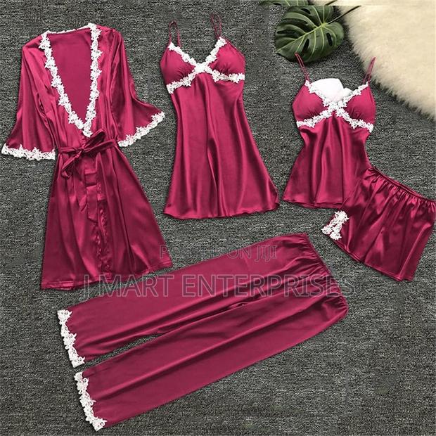 5pcs Pajamas Sets Women Pajama Beach Cover Ups - thumbnail 3