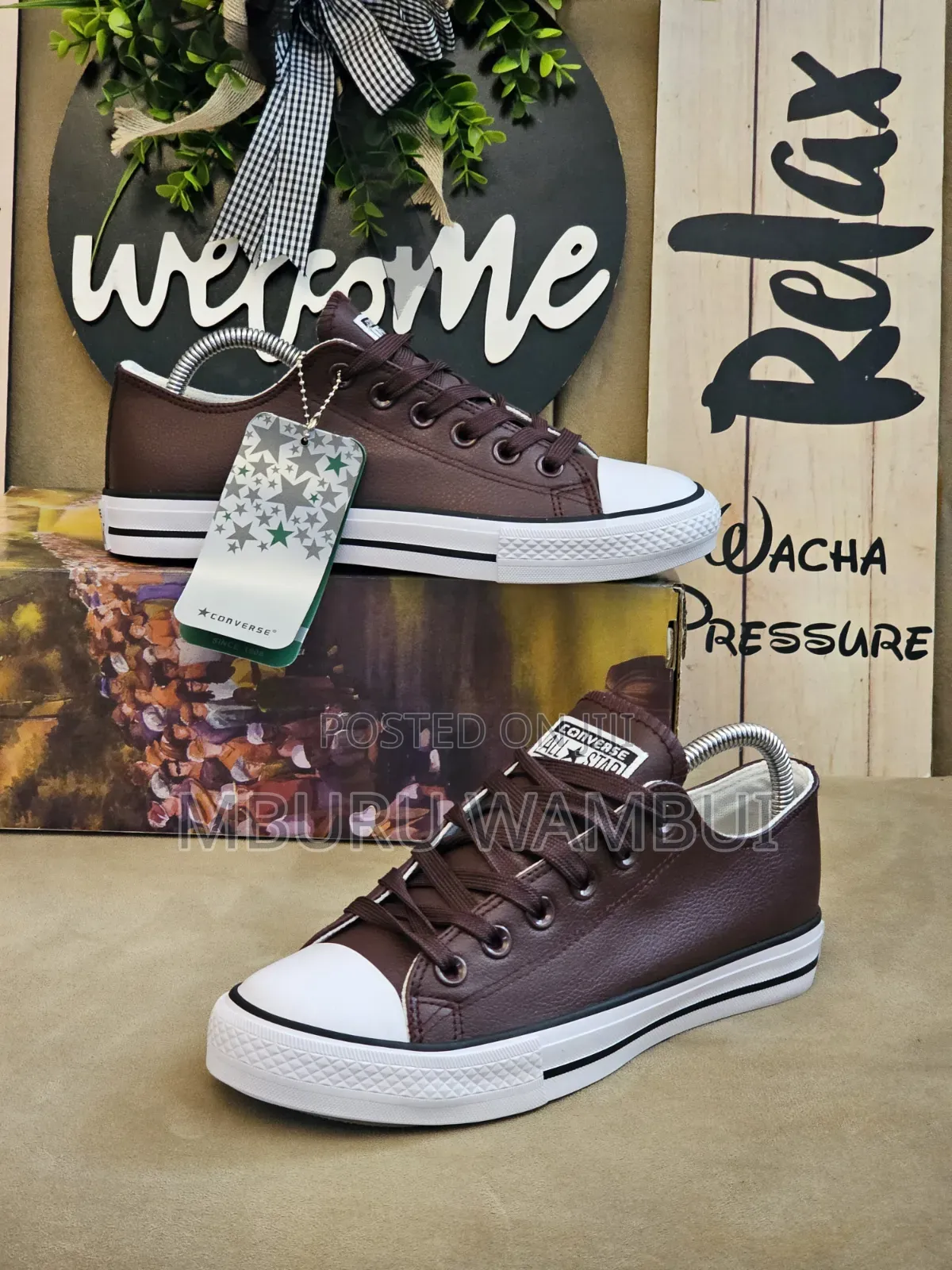 Leather Converse