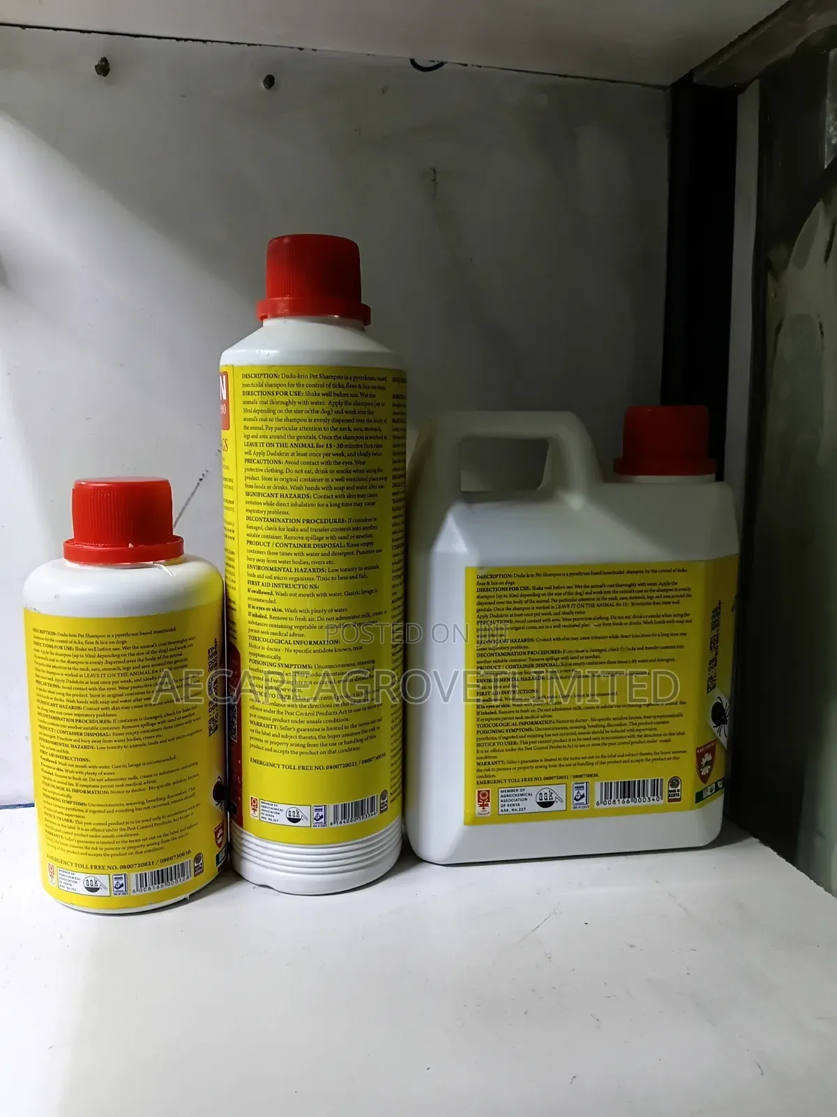 Dudukrin Insecticidal Pet Shampoo 250ml, 500ml, 1litre, 5litres