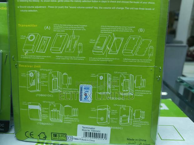 Terminator Digital Wireless Doorbell Tdb004dc - thumbnail 3