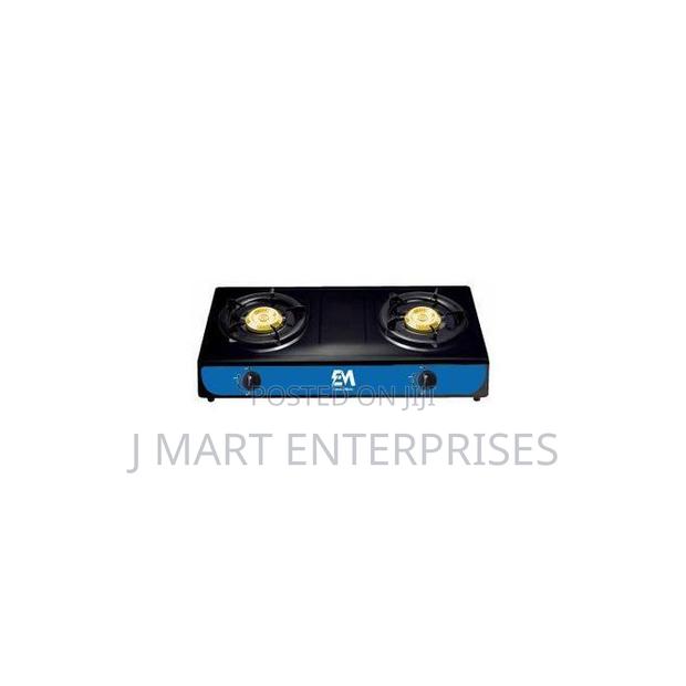 Electromate Table-Top Metallic Two-Burner Gas Cooker