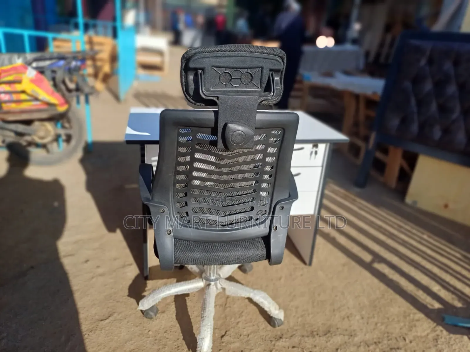 Pleasant Headrest Chair and Desk