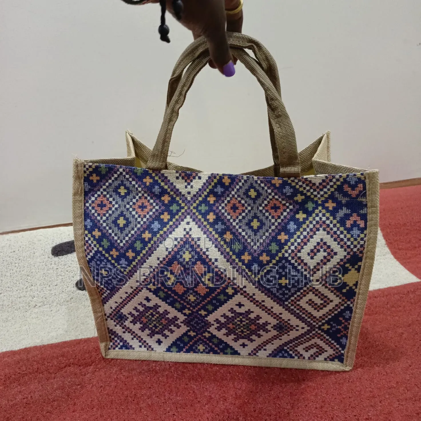 Geometric Print Pattern Tote Bag Size: 34cm*17cm*28cm R.T
