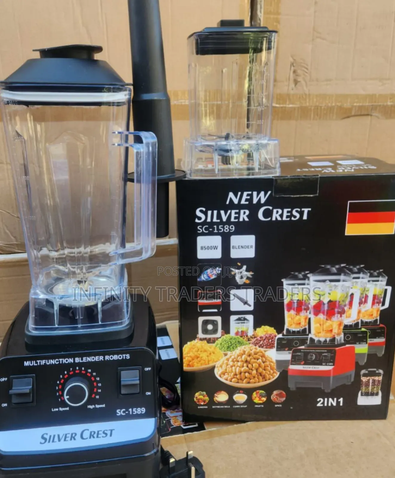 8500 Watts Silver Crest Commercial Blender