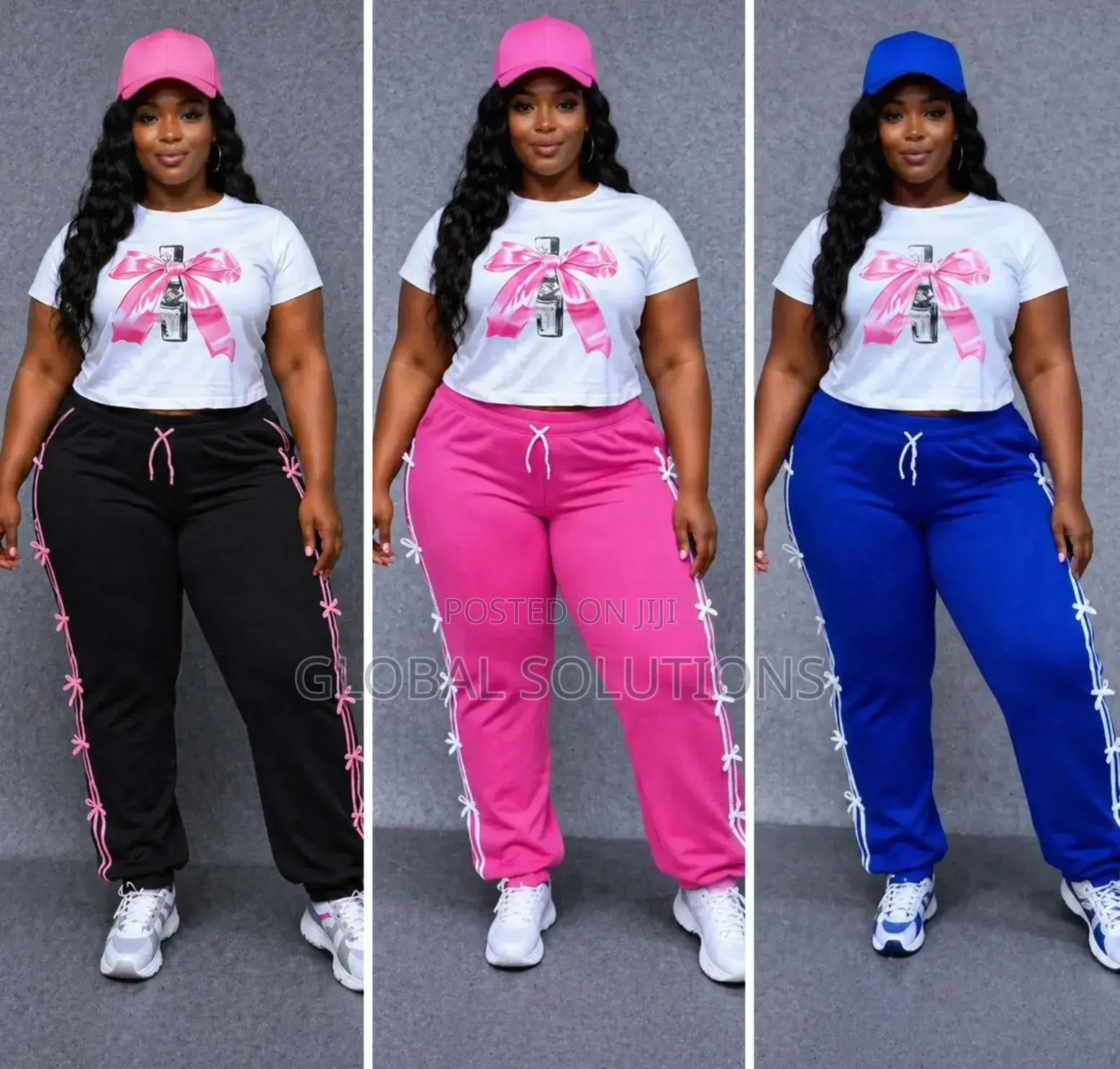 Trendy 3-Piece Cotton Jogger Sets