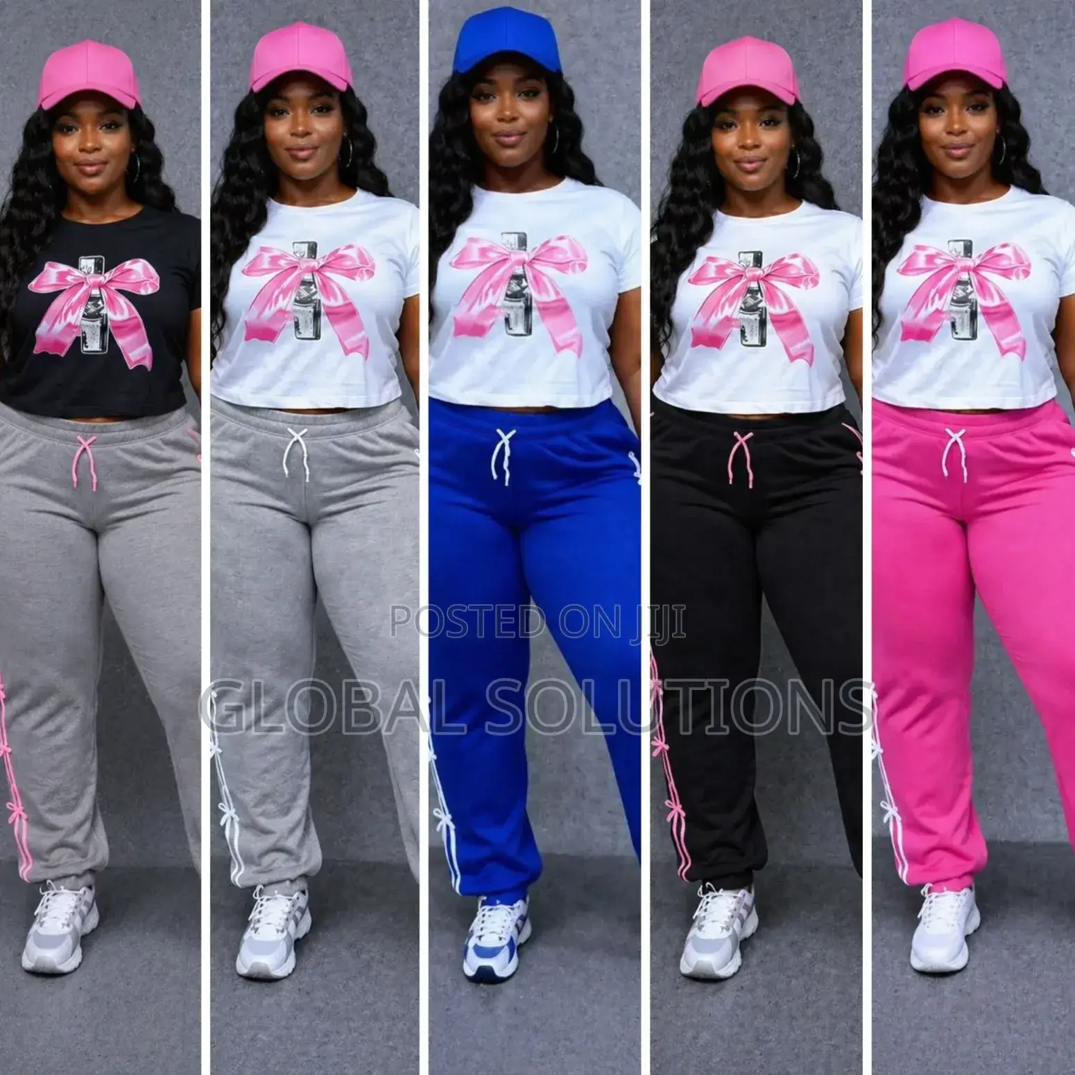 Trendy 3-Piece Cotton Jogger Sets