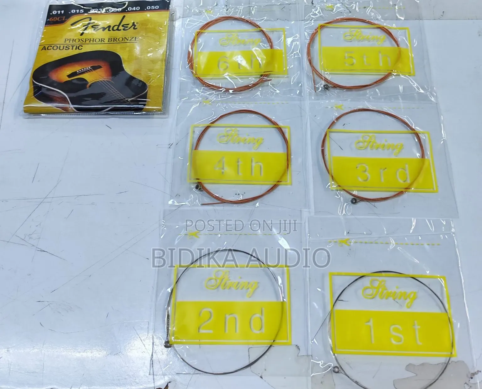 Quality Fender 60cl Phosphor Bronze Acoustic Guitar Strings