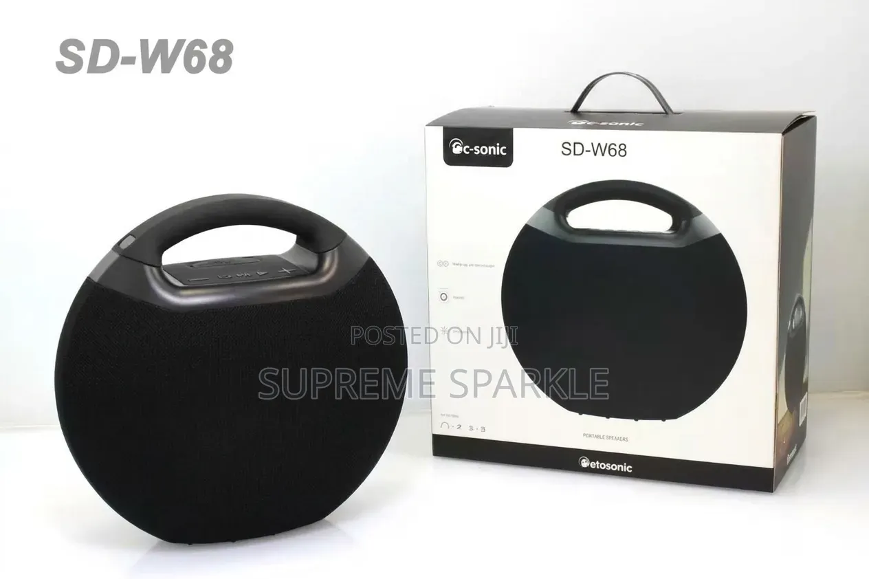 C-Sonic Sd-W68 (Petosonic or Etosonic), Portable Bluetooth Speaker.