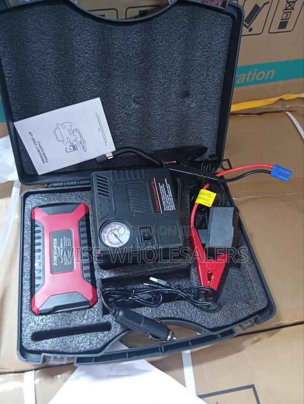Heavy Duty Car Jumpstarter Kit With Air Compressor 