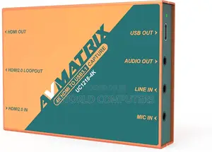 Av Matrix Uc 1218 Hdmi to Usb 3.1 Type C Video Capture Card