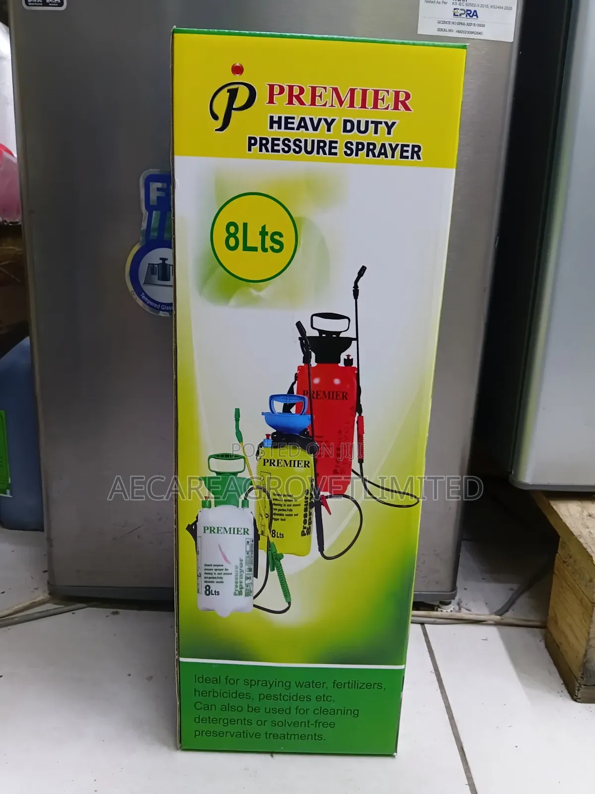 Premier Heavy Duty Pressure Sprayer 8 Litres