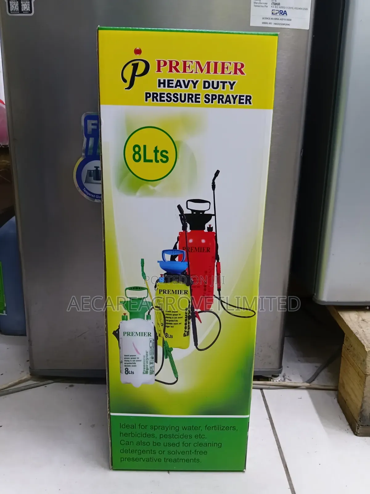 Premier Heavy Duty Pressure Sprayer 8 Litres