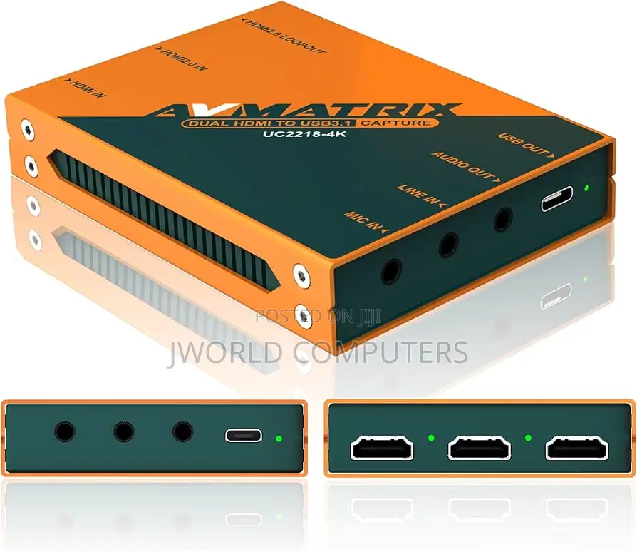 Avmatric Uc 2218 Dual Hdmi/ Hdmi - Usb 3 Video Capture Card
