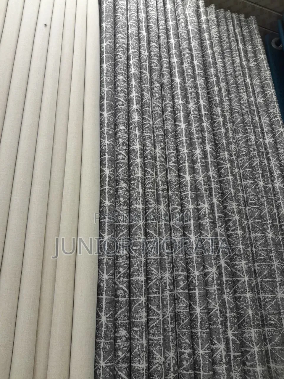 Grey Curtains and White Sheers
