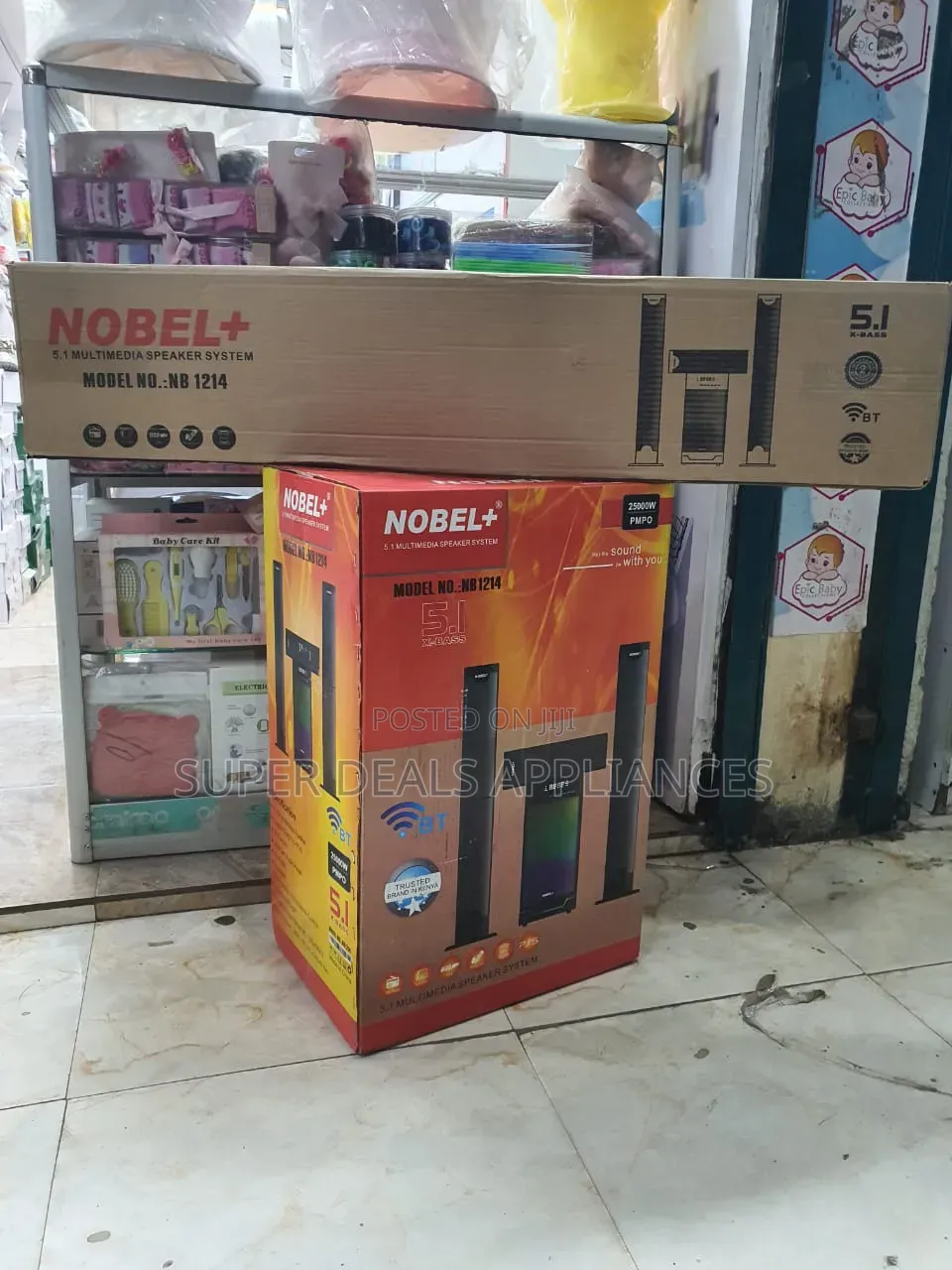 Nobel Nb-1214 5.1ch High Tech Multimedia Sound System Bt/Fm/Usb/Aux.