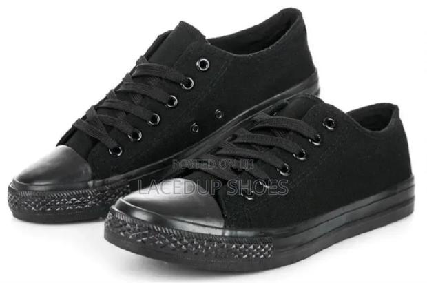 All Black Converse Shoes - thumbnail 3