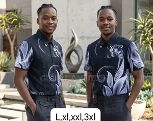 Luxury Baroque-Style Short-Sleeve Button-Down Shirts