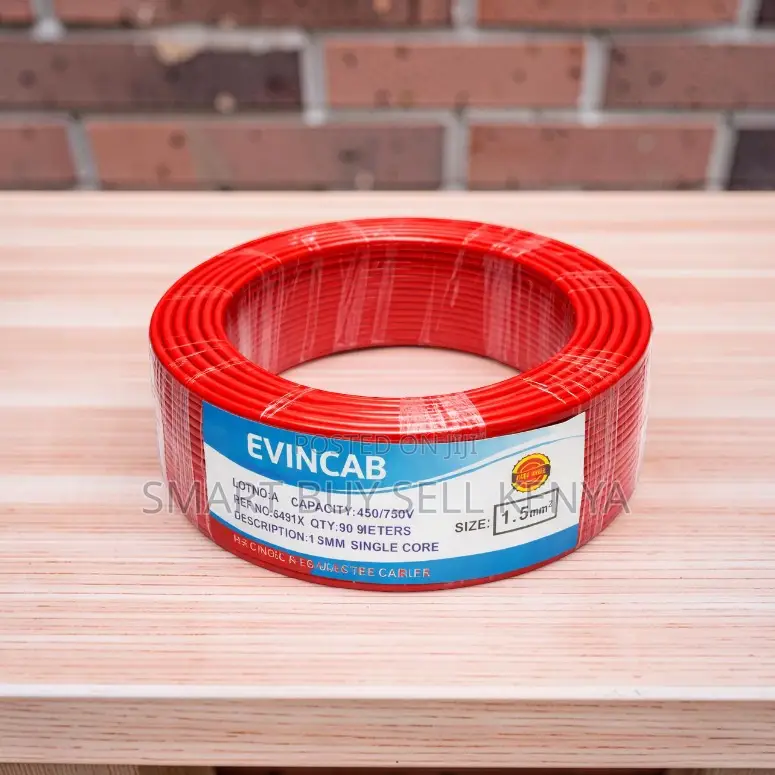 Evin 1.5mm Single Core Heavy Duty PVC Insulated Electrical Wiring Cabl