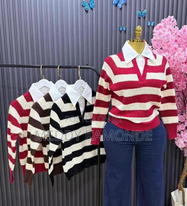 Stripe Cardigan/Sweaters With Color - thumbnail 2