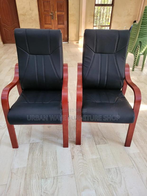 Mahogany Office Waiting Chair