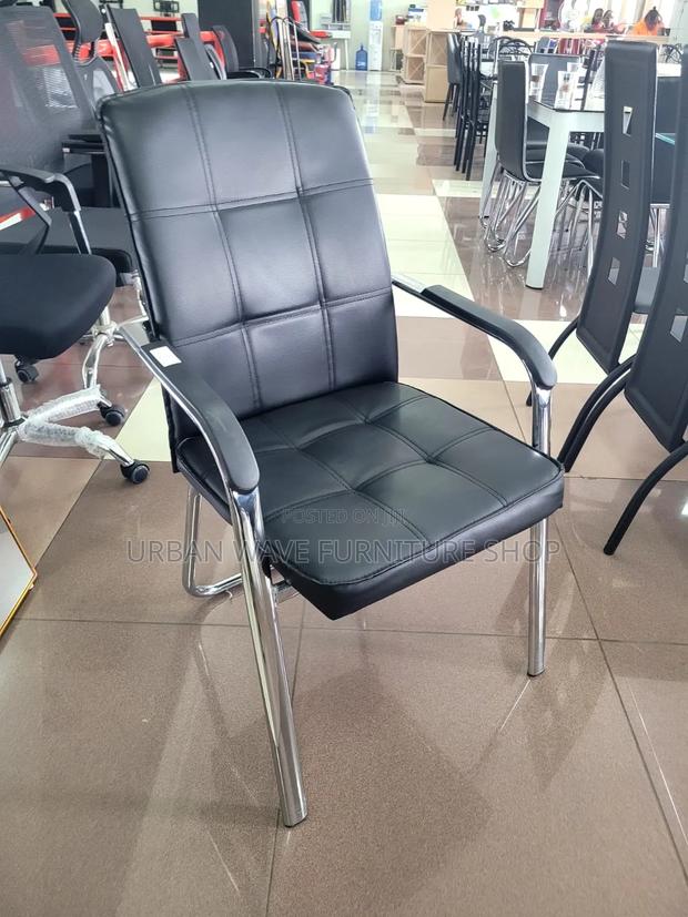 Leather Visitors Chair - main view