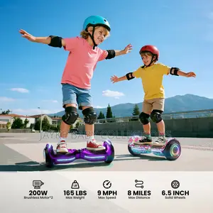 6.5” Hoverboard With Safety Gear – Fun Safe Kids Riding