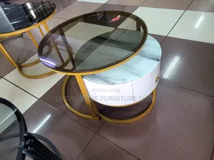 Glass Coffee Table With Drawers