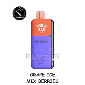 Solobar Defender 40000 Puffs Vape - Grape Ice and Mix Berries