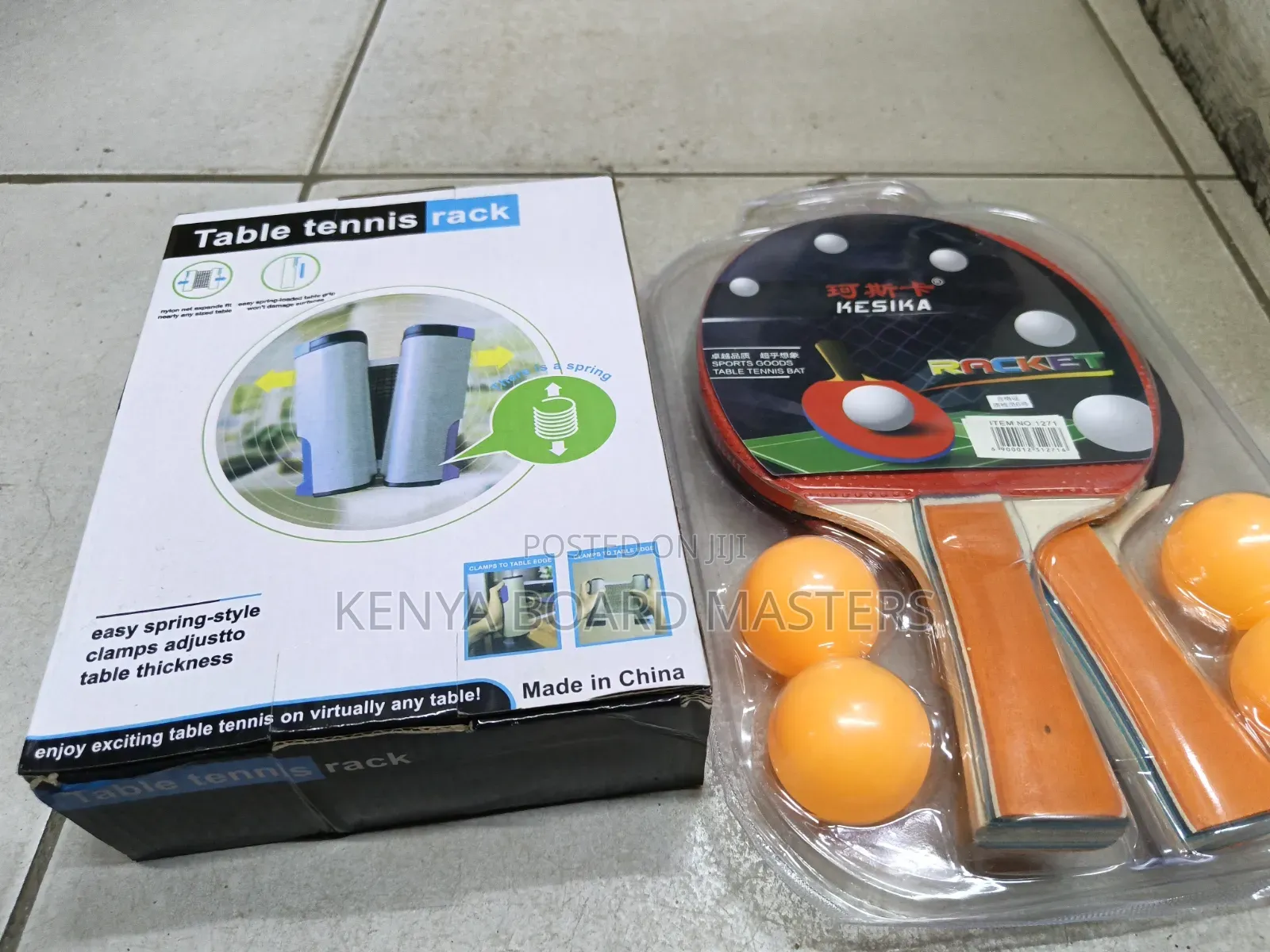 Table Tennis Complete Set Net, Ball, Racket