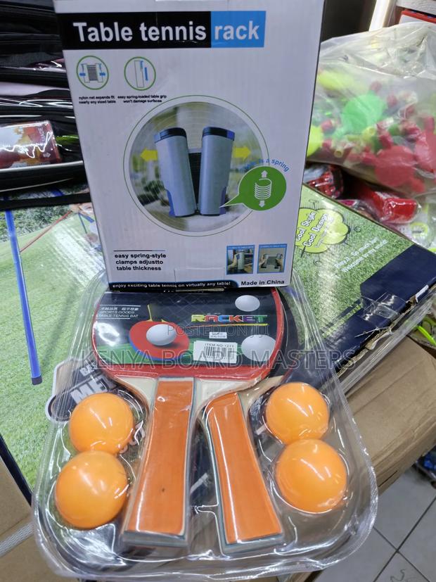 Table Tennis Game, Table Tennis Nets Ball and Racket