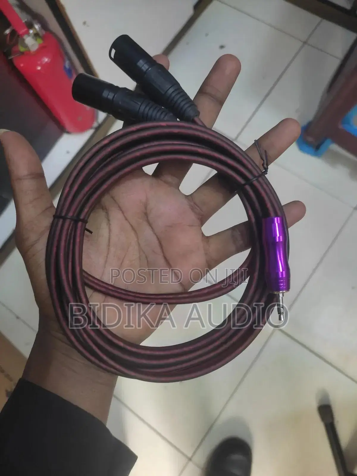 Premium 3.5mm TRS to Dual XLR Male Balanced Audio Aux Cable